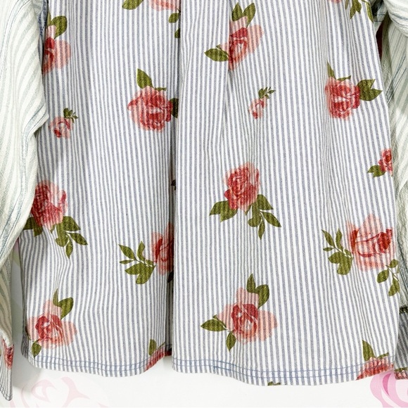 NEW Free People We The Free About To Slide Floral Button Down Shirt XS - Picture 11 of 13